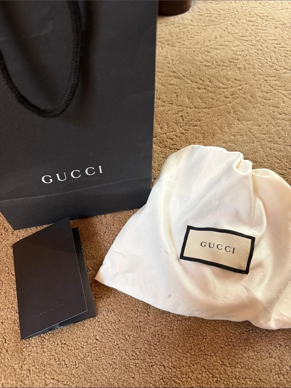 Gucci Black Leather Belt with Gold Double G Buckle